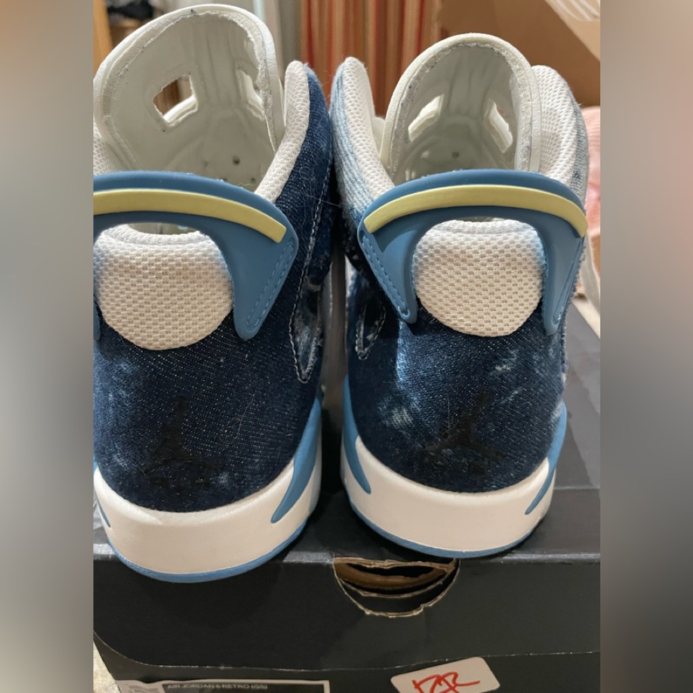 Jordan 6.5 Retro Washed Denim Wht/Dutch Blue-Citron Tint - Picture 6 of 13
